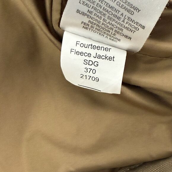 Mountain Khakis Fourteener Fleece Jacket Men XL Elbow Patches Sherpa Canvas Gray - Picture 11 of 14